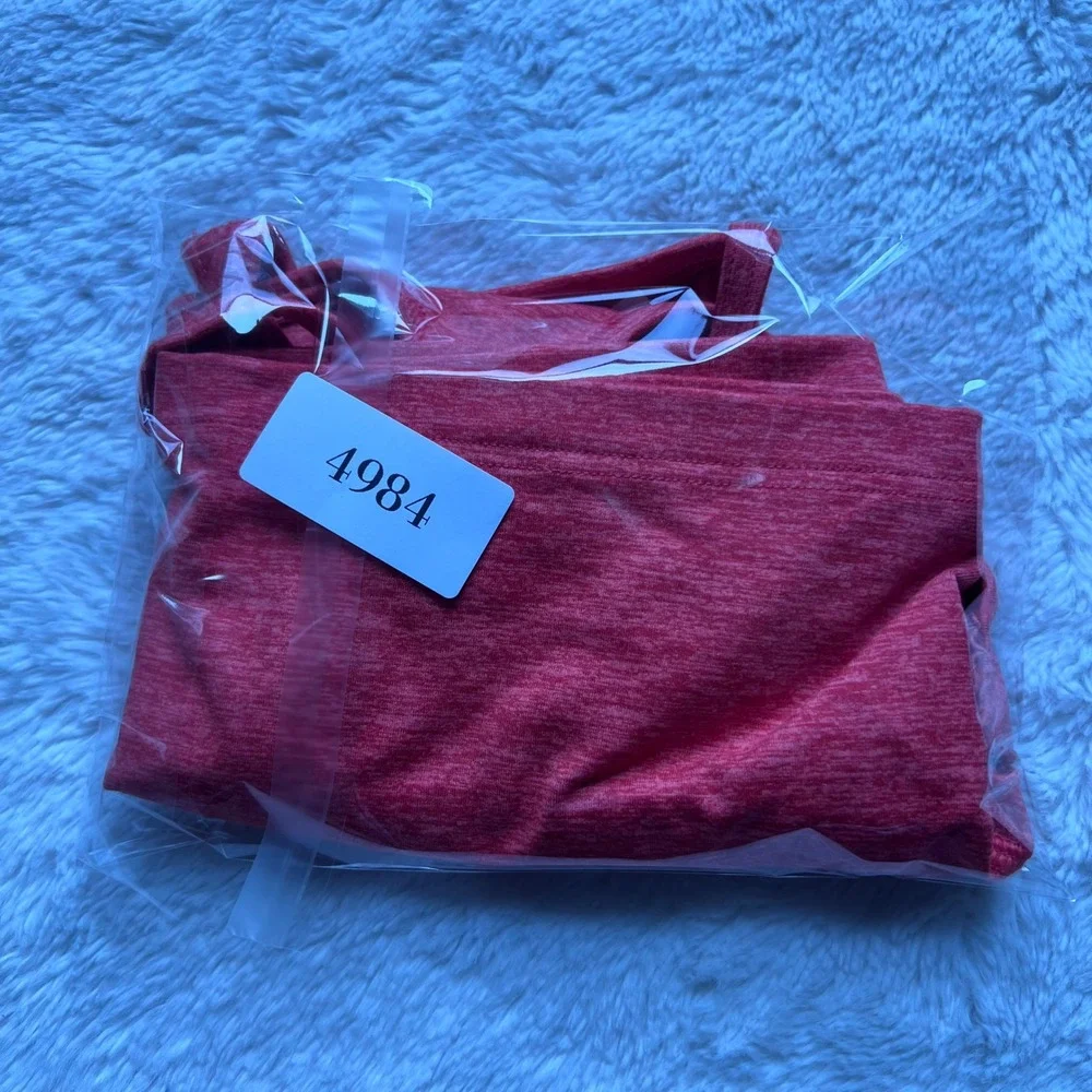 OFFLINE by Aerie The Hugger Recharge Sports Bra Pink Heathered Racerback Small